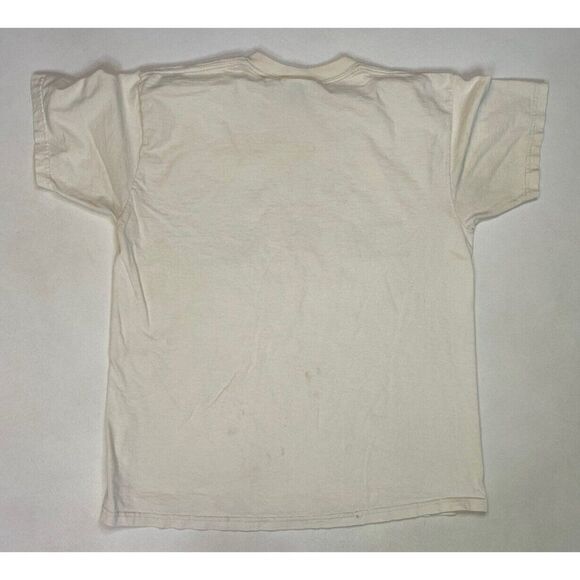 VINTAGE Boston Massachusetts Daisy SunFlower Graphic T-shirt Men Large 90s - Picture 7 of 10